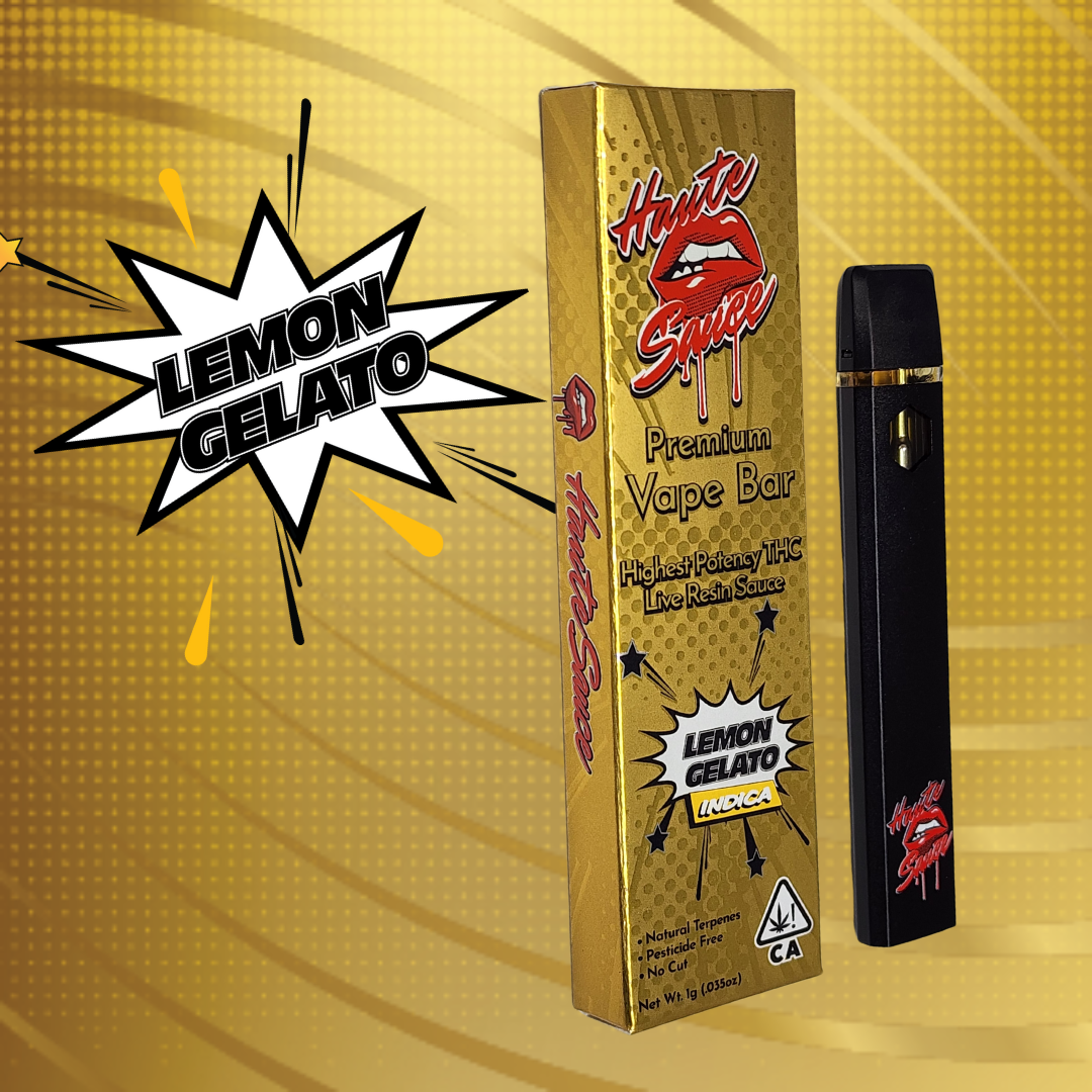 Haute Sauce 1 Gram Live Resin Sauce Disposable Vape Bar - Lemon Gelato