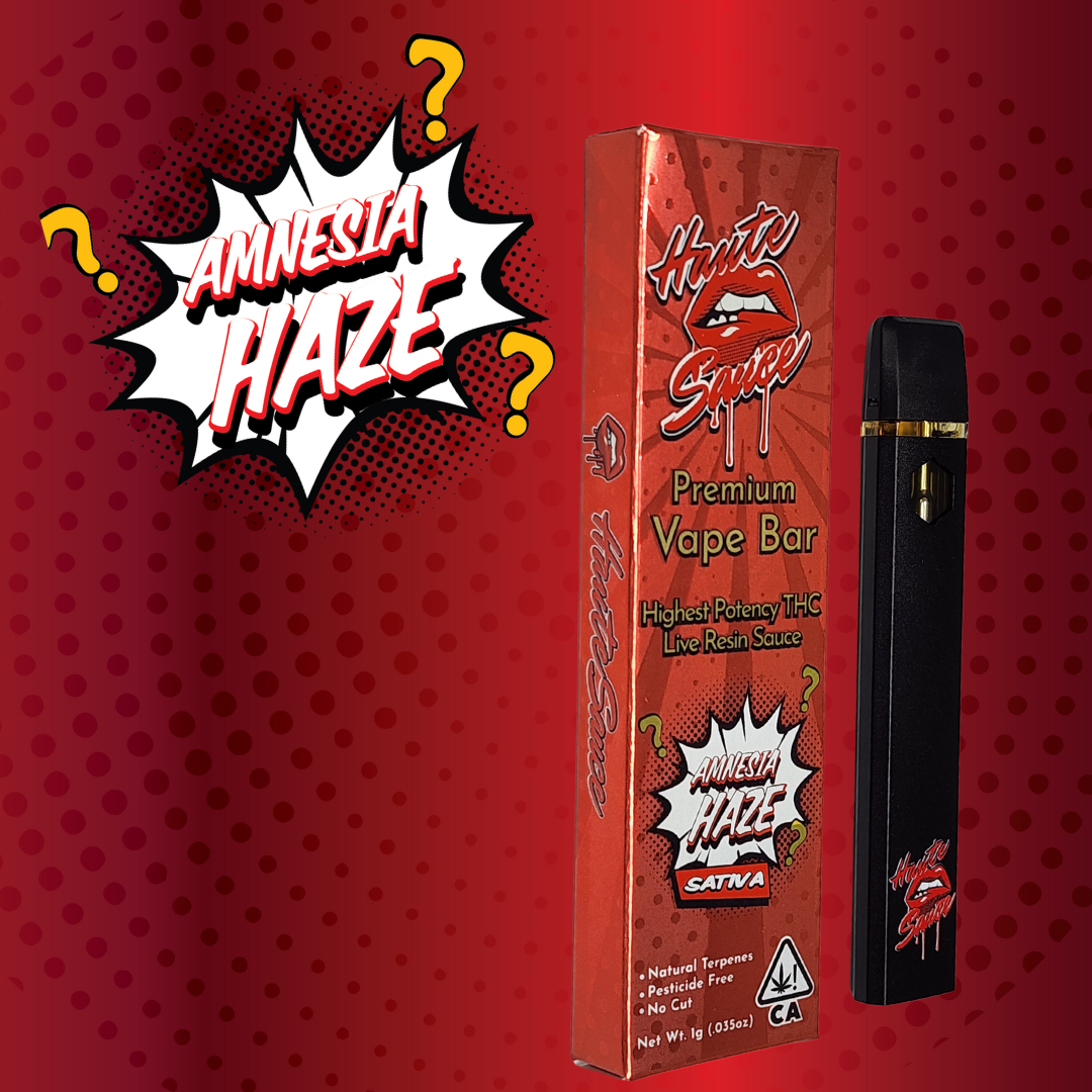 amnesia disposable vape Haute Sauce 1 Gram Live Resin Sauce Disposable Vape Bar