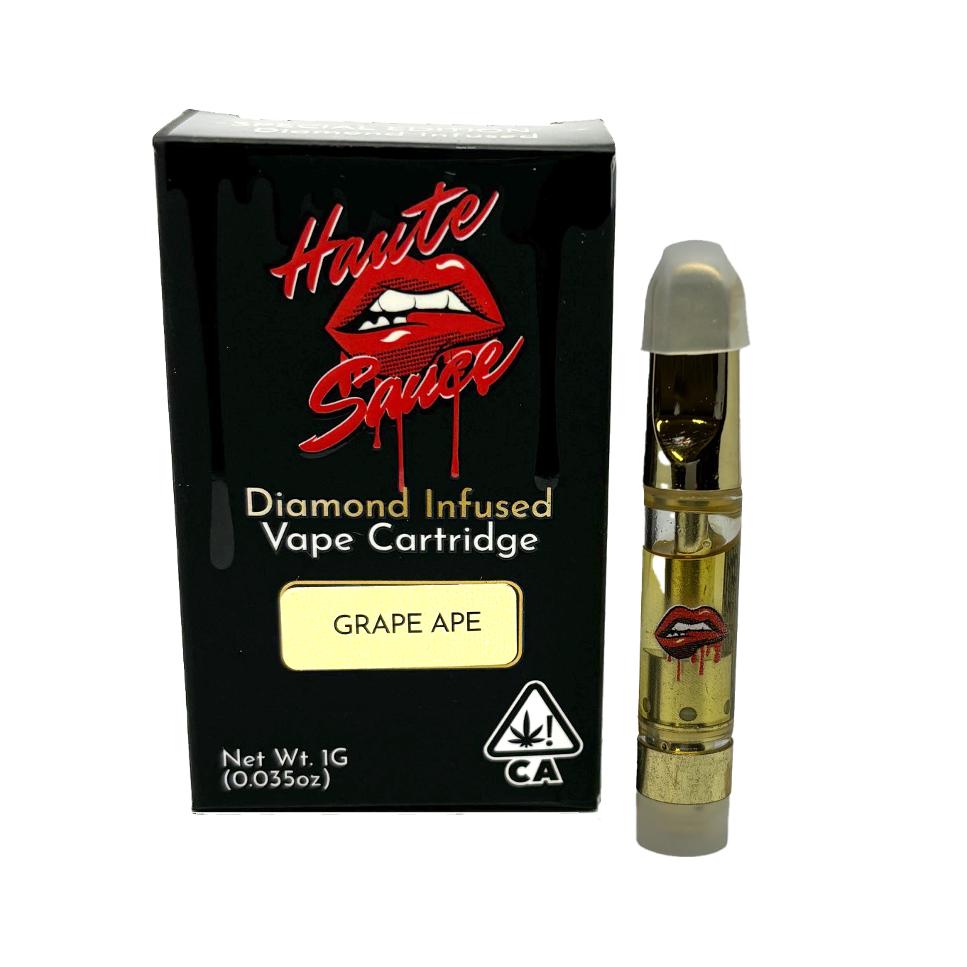 Haute Sauce 1 Gram Live Resin Sauce Cartridge - Grape Ape