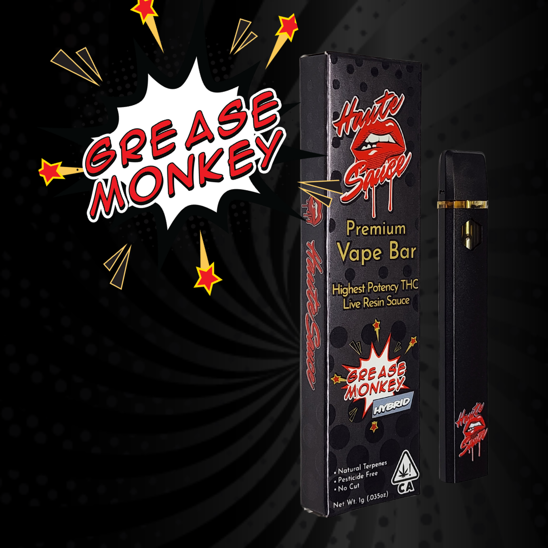 Haute Sauce 1 Gram Live Resin Sauce Disposable Vape Bar - Grease Monkey