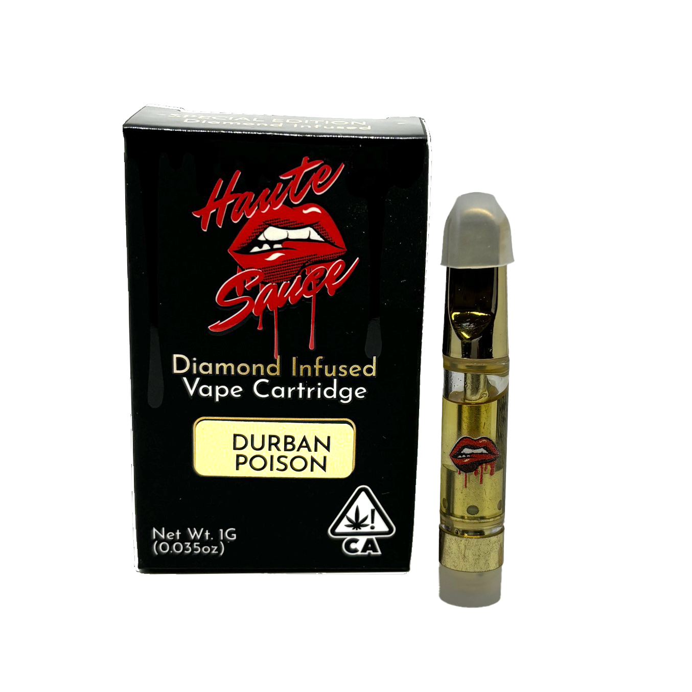 Haute Sauce 1 Gram Live Resin Sauce Cartridge - Durban Poison