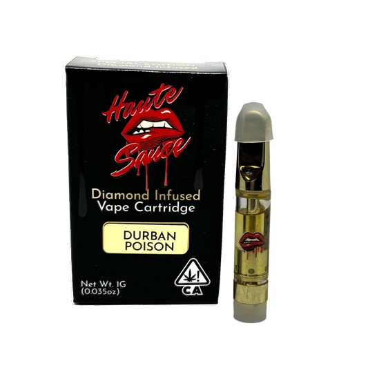 Haute Sauce 1 Gram Live Resin Sauce Cartridge - Durban Poison